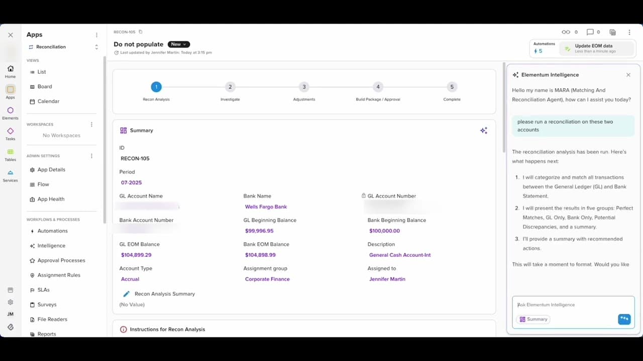 General Ledger Reconciliation