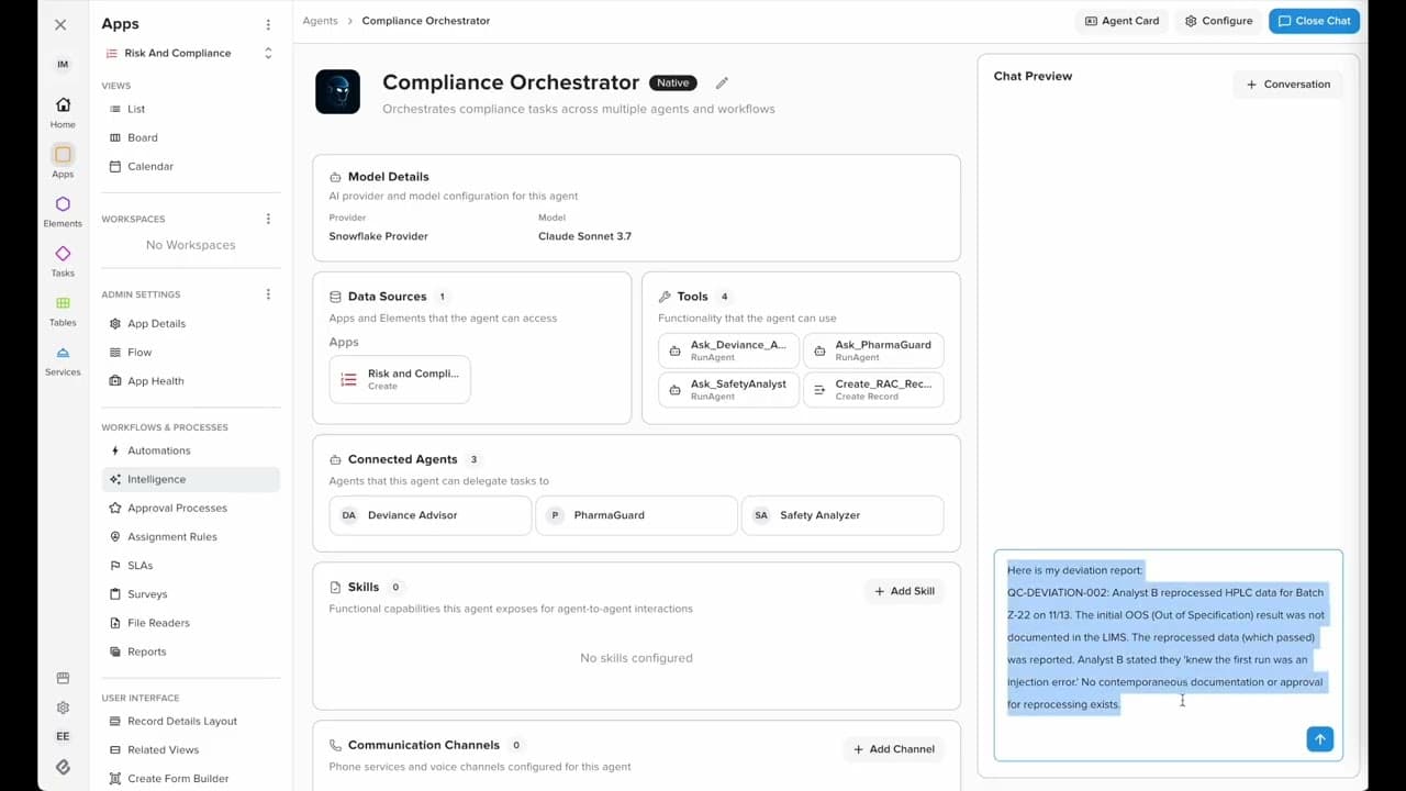 Orchestrate AWS Bedrock Agents on Elementum for Risk & Compliance