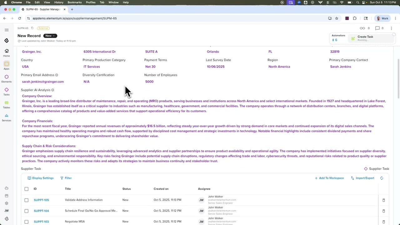 Supplier Onboarding Management